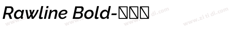 Rawline Bold字体转换 Rawline Bold字体转换